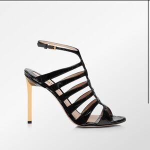 TOM FORD STAMPED CROCODILE LEATHER CARINE SANDAL